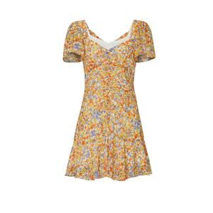 ASTR So Smitten Floral Puff Sleeve Mini Dress Sz Large Coquette Euro Prarie